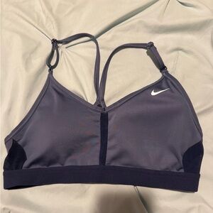 Nike Indy Midnight Navy Women's Light-Support Padded V-Neck Sports Bra